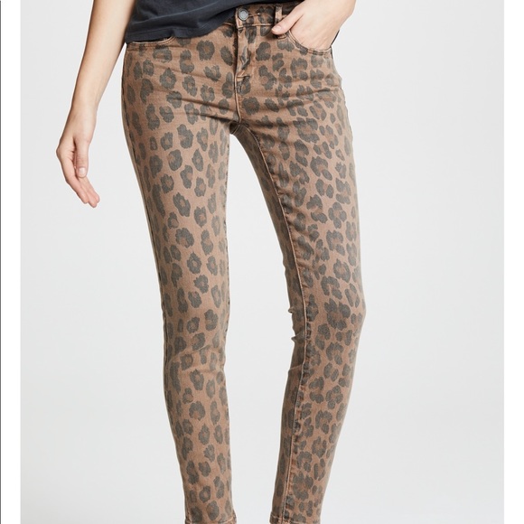 blank denim leopard jeans